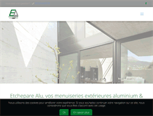 Tablet Screenshot of etchepare-alu.fr